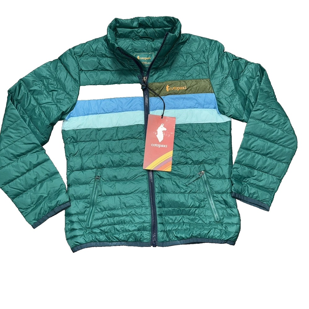 Cotopaxi Fuego Down Pullover Jacket Greenery Kids Youth Size Small Green NWT